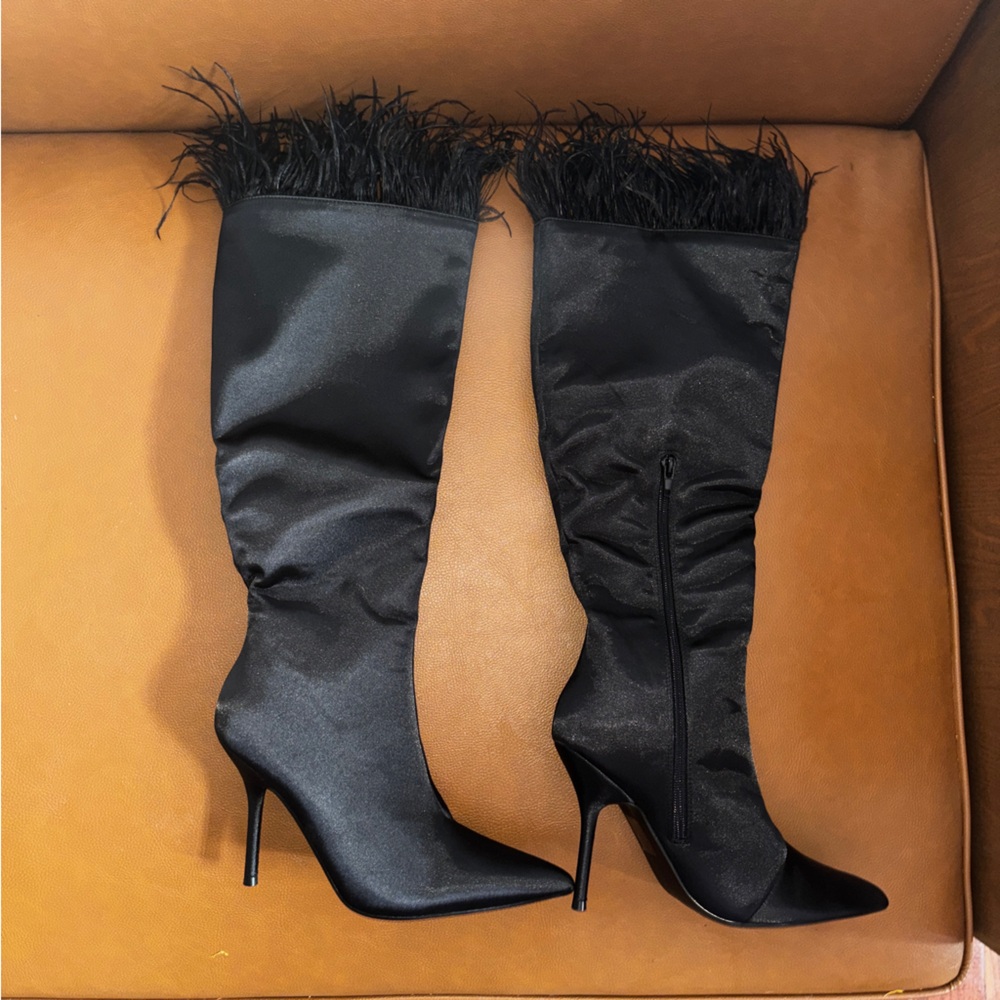 Public Desire Baddie Knee High Boots from Dolls Kill sold out